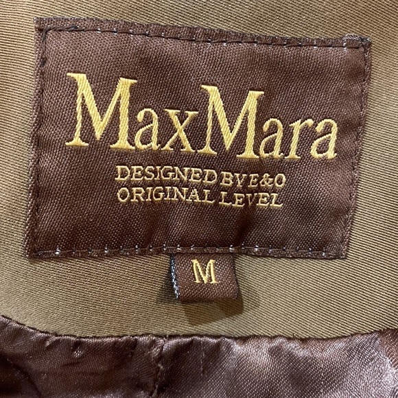 MAXMARA belted Trench coat knit sleeves Size M - Picture 5 of 12